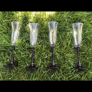 Vintage French champagne glasses